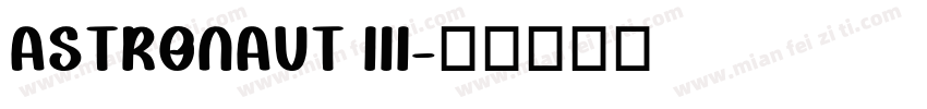 Astronaut III字体转换